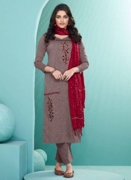 Gray Colour Radhika Vol 3 New Designer Daily Wear Cotton Women Salwar Suit Collection 19031